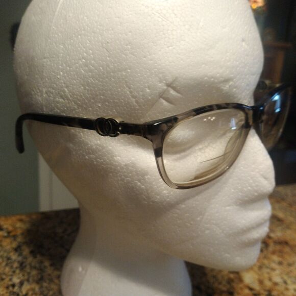 Oleg Cassini OCO354 Women's Eyeglasses Black Brown Frame 54-16-135 with Case - Picture 4 of 11